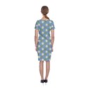 Flowers leaves. floristic pattern Classic Short Sleeve Midi Dress View2