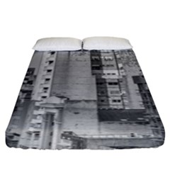 Aerial View Montevideo Uruguay Fitted Sheet (king Size) by dflcprintsclothing