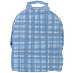 Blue Knitted Pattern Mini Full Print Backpack by goljakoff