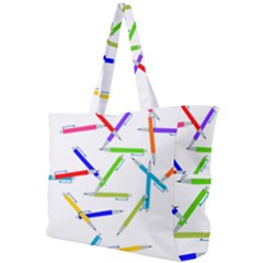 Pen Pencil Color Write Tool Simple Shoulder Bag by Dutashop