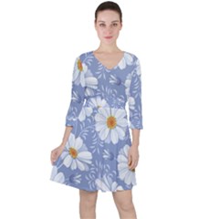 Chamomile Flowers Ruffle Dress by goljakoff