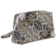 Vintage Ornate Interlace Pattern Wristlet Pouch Bag (large) by dflcprintsclothing