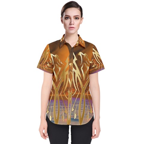 Pheonix Rising Women s Short Sleeve Shirt by icarusismartdesigns