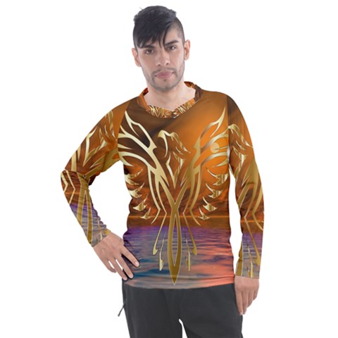 Pheonix Rising Men s Pique Long Sleeve Tee by icarusismartdesigns