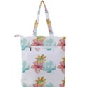 Floral Nature Double Zip Up Tote Bag View2