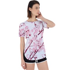 Fleurs De Cerisier Perpetual Short Sleeve T-shirt by kcreatif