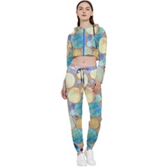 Tiles Cbdoilprincess Eb49aa06-f1b9-412e-836d-30c28dd8f7d9 Cropped Zip Up Lounge Set by CBDOilPrincess1