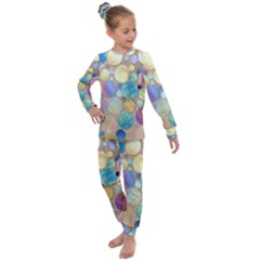 Tiles Cbdoilprincess Eb49aa06-f1b9-412e-836d-30c28dd8f7d9 Kids  Long Sleeve Set  by CBDOilPrincess1
