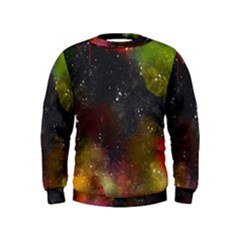 Abstract Paint Drops Kids  Sweatshirt by goljakoff