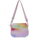 Rainbow paint Saddle Handbag View3