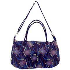 Turtles Swim In The Water Among The Plants Removal Strap Handbag by SychEva