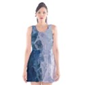 Storm blue ocean Scoop Neck Skater Dress View1