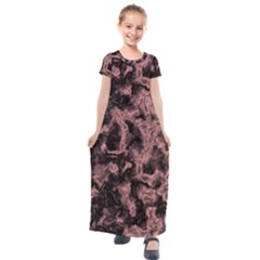 Plasma Storm Kids  Short Sleeve Maxi Dress by MRNStudios