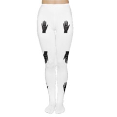 Vampire Hand Motif Graphic Print Pattern Tights by dflcprintsclothing
