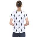 Vampire Hand Motif Graphic Print Pattern Short Sleeve Front Detail Top View2