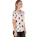 Vampire Hand Motif Graphic Print Pattern Women s V-Neck Scrub Top View3