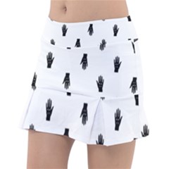 Vampire Hand Motif Graphic Print Pattern Classic Tennis Skirt by dflcprintsclothing