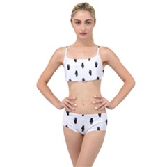 Vampire Hand Motif Graphic Print Pattern Layered Top Bikini Set by dflcprintsclothing