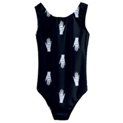 Vampire Hand Motif Graphic Print Pattern 2 Kids  Cut-out Back One Piece Swimsuit by dflcprintsclothing