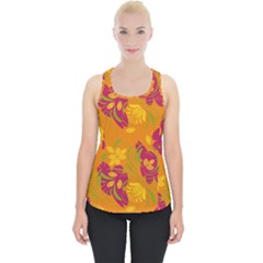 Folk Floral Pattern  Abstract Flowers Print  Seamless Pattern Piece Up Tank Top by Eskimos