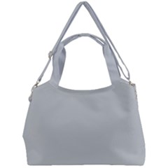 Glacier Grey Double Compartment Shoulder Bag by FabChoice