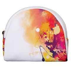 Autumn Paint Horseshoe Style Canvas Pouch by goljakoff