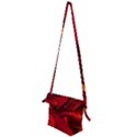 Red Vivid Marble Pattern 15 Folding Shoulder Bag View2