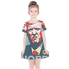 Trump Nope Kids  Simple Cotton Dress by goljakoff