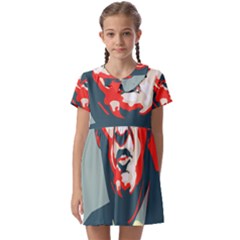 Trump Nope Kids  Asymmetric Collar Dress by goljakoff