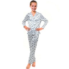 Rain  Kid s Satin Long Sleeve Pajamas Set by Sobalvarro