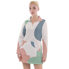 Abstract Shapes  Women s Long Sleeve Casual Dress by Sobalvarro