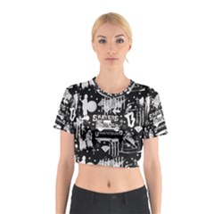 Skater-underground2 Cotton Crop Top by PollyParadise