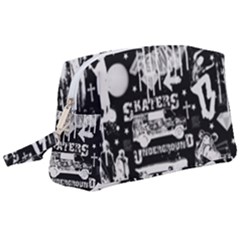 Skater-underground2 Wristlet Pouch Bag (large) by PollyParadise