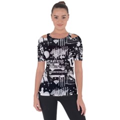 Skater-underground2 Shoulder Cut Out Short Sleeve Top by PollyParadise