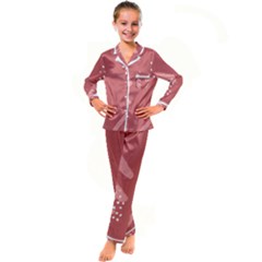 Terracota  Kid s Satin Long Sleeve Pajamas Set by Sobalvarro