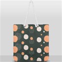 Black peach white  Full Print Rope Handle Tote (Large) View2