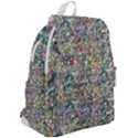 Multicolored Watercolor Stones Top Flap Backpack View2