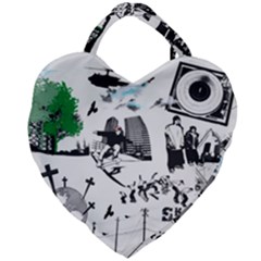 Skaterunderground Giant Heart Shaped Tote by PollyParadise