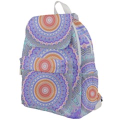 Pretty Pastel Boho Hippie Mandala Top Flap Backpack by CrypticFragmentsDesign