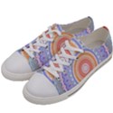 Pretty Pastel Boho Hippie Mandala Women s Low Top Canvas Sneakers View2