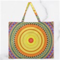 Neon Calliope Kaleidoscope Mandala Zipper Large Tote Bag View1