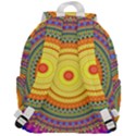 Neon Calliope Kaleidoscope Mandala Top Flap Backpack View3