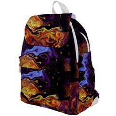 Nebula Starry Night Skies Abstract Art Top Flap Backpack by CrypticFragmentsDesign