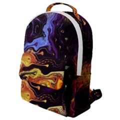 Nebula Starry Night Skies Abstract Art Flap Pocket Backpack (small) by CrypticFragmentsDesign