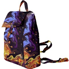 Nebula Starry Night Skies Abstract Art Buckle Everyday Backpack by CrypticFragmentsDesign