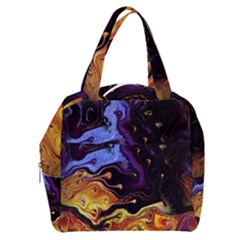 Nebula Starry Night Skies Abstract Art Boxy Hand Bag by CrypticFragmentsDesign