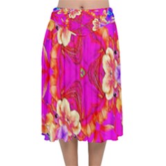 Newdesign Velvet Flared Midi Skirt by LW41021