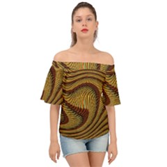 Golden Sands Off Shoulder Short Sleeve Top by LW41021