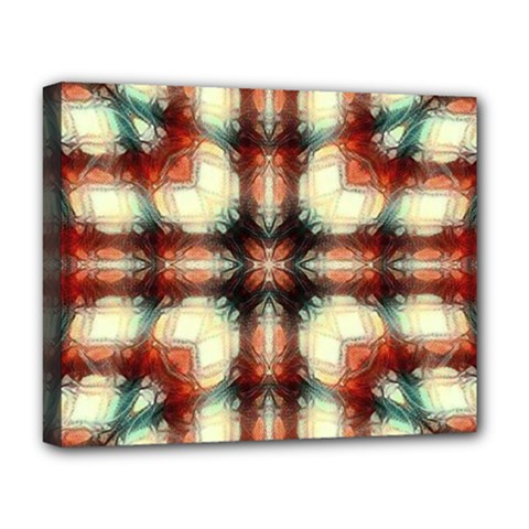 Royal Plaid  Deluxe Canvas 20  X 16  (stretched) by LW41021