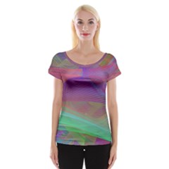 Color Winds Cap Sleeve Top by LW41021